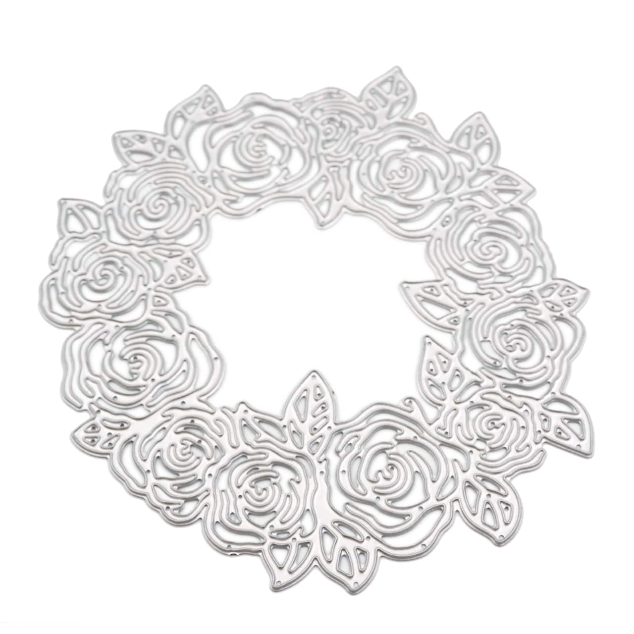 Matrice de découpe à motif de couronne de roses de Recollections